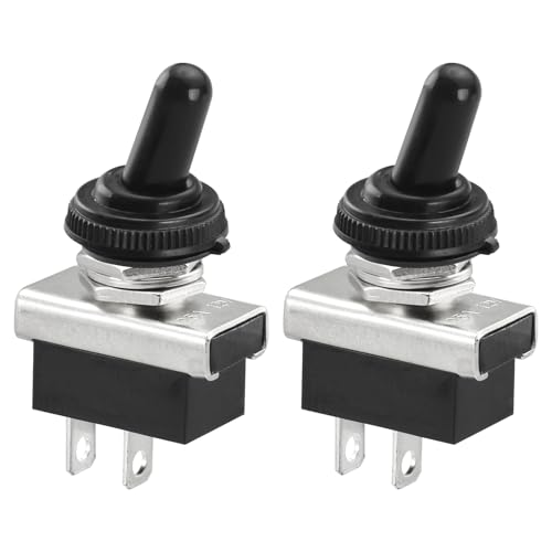Heschen Kippschalter KN3D-101 Ein/Aus(On/Off) Schalter 25A 12V 2-polig rastend mit wasserdicht (2) von Heschen