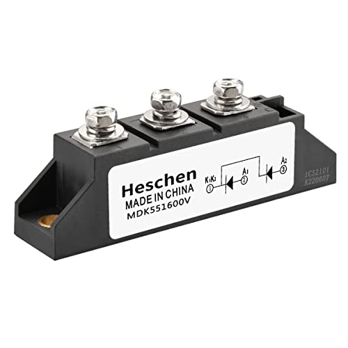 Heschen Photovoltaischer Antireverse-Gleichrichter, MDK-55, 55A 1600V, Vollwellen-Diodenmodul, Brücken-Dioden-Gleichrichtermodul von Heschen