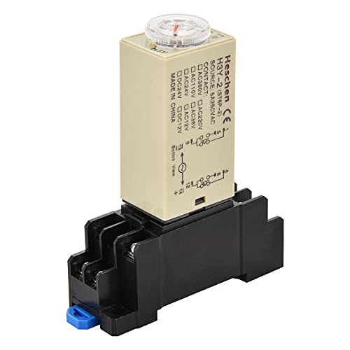Heschen Zeitverzögerungsrelais, H3Y-2, 220VAC, 5 Sekunden, 250VAC 5A, 8 Pin Terminal, DPDT, mit DYF08 35mm DIN Schiene Sockel Heschen Zeitverzögerungsrelais, H3Y-2, 220VAC, 5 Sekunden, 250VAC 5A, 8 Pin Terminal, DPDT, mit DYF08 35mm DIN Schiene Sockel von Heschen