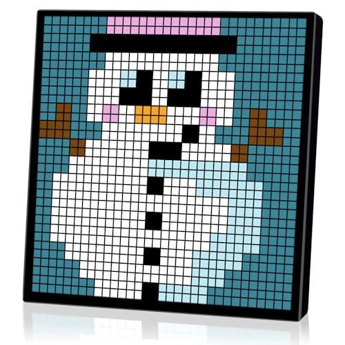 Digitaler Bilderrahmen, 32 x 32 programmierbare Pixel-Kunst-LED-Anzeige, Bluetooth-Verbindung, Gaming-Zubehör, Neonlicht für Raumdekoration… von Hesmor