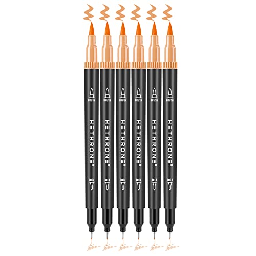 Hethrone Filzstifte Doppelseitig, Dual Brush Pen Set als Ersatz Y314 Gelb von Hethrone