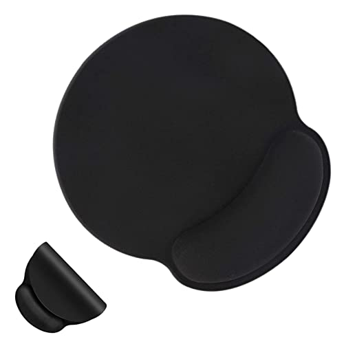 Mauspad Ergonomisches Mousepad mit Handauflage Memory Foam rutschfeste Maus-Handgelenkstütze mit Gelkissen für Computer und Laptop, Schwarz Mauspad Ergonomisches Mousepad mit Handauflage Memory Foam rutschfeste Maus-Handgelenkstütze mit Gelkissen für Computer und Laptop, Schwarz von Heting-YQ