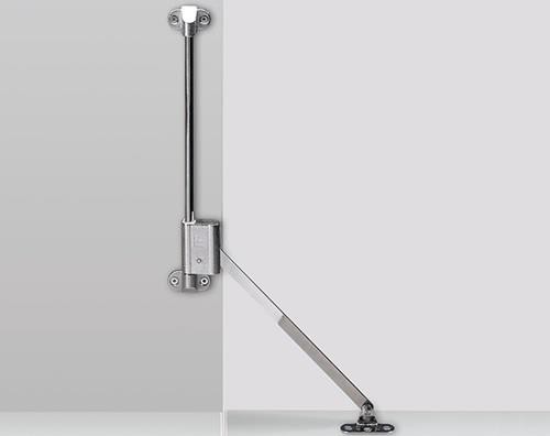 Hettich Klappenhalter Klassik D mit Lager L 258 D / 300, links, vernickelt 16173 von Hettich