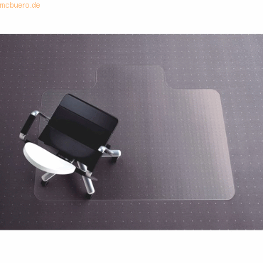 Hetzel Bodenschutzmatte Teppichböden 121x152cm Form Q Polycarbonat kla von Hetzel