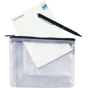 Hetzel Dokumententasche Mash Bag A6 farblos/schwarz von Hetzel