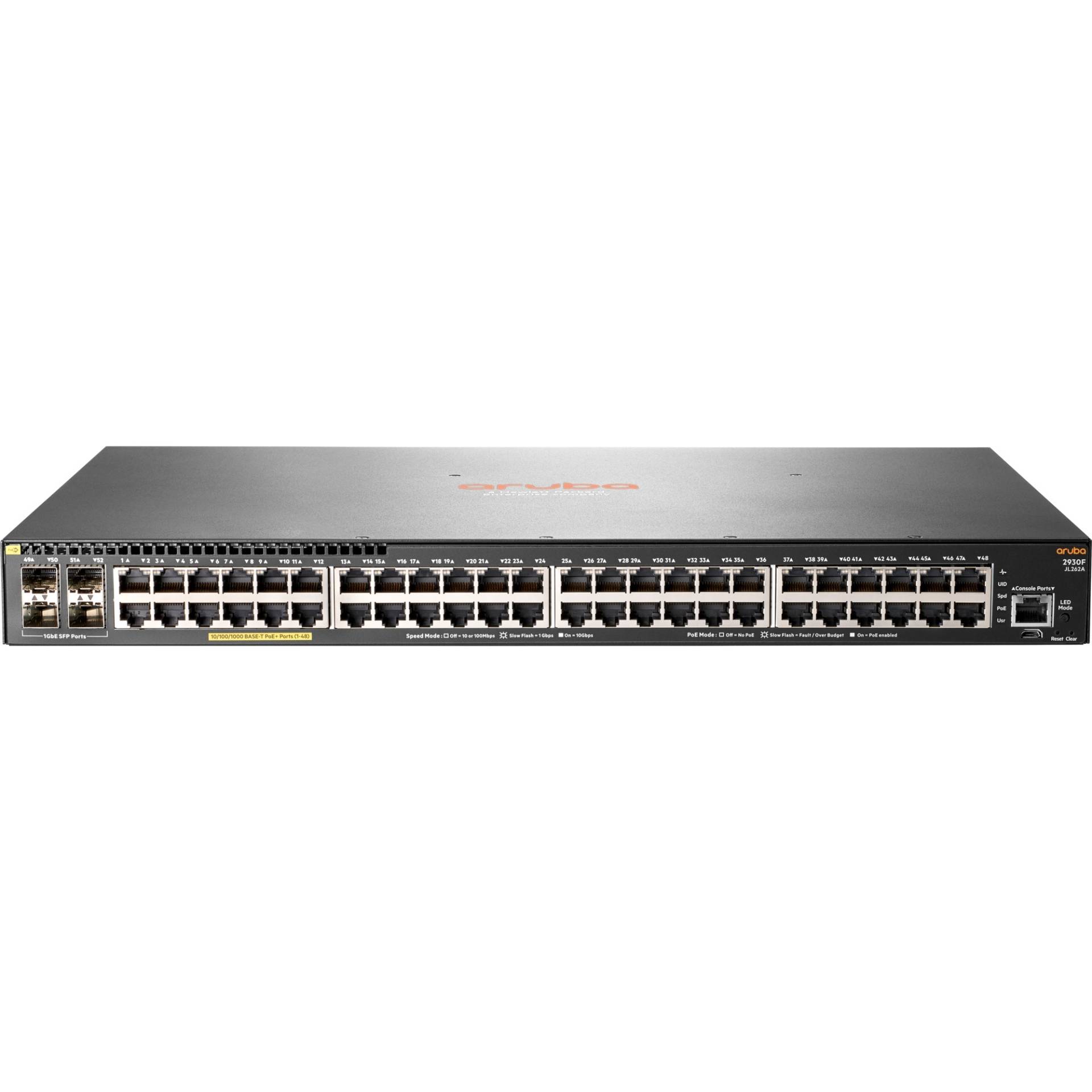 Aruba 2930F 48GPoE+ 4SFP 740W, Switch von Hewlett Packard Enterprise