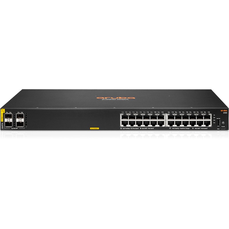 Aruba CX 6100 24G PoE+ 4SFP+ 370W, Switch von Hewlett Packard Enterprise