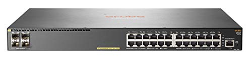 HP Hewlett Packard Enterprise Aruba 2930 F 24 G Poe + 4SFP gemanaged L3 Gigabit Ethernet (10/100/1000)-Power Over Ethernet (PoE) 1U grau von HP