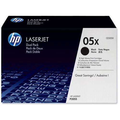 HP 05X original HC Toner schwarz - CE505XD von Hewlett Packard