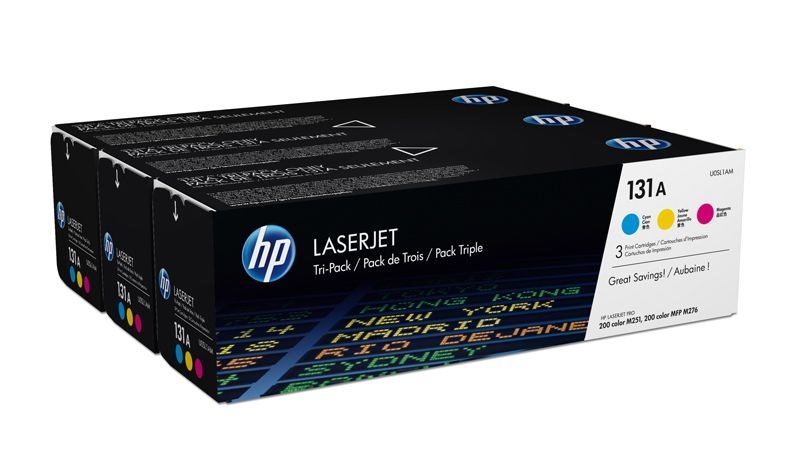 HP 131A original Tonerpaket cyan, magenta, gelb - U0SL1AM von Hewlett Packard