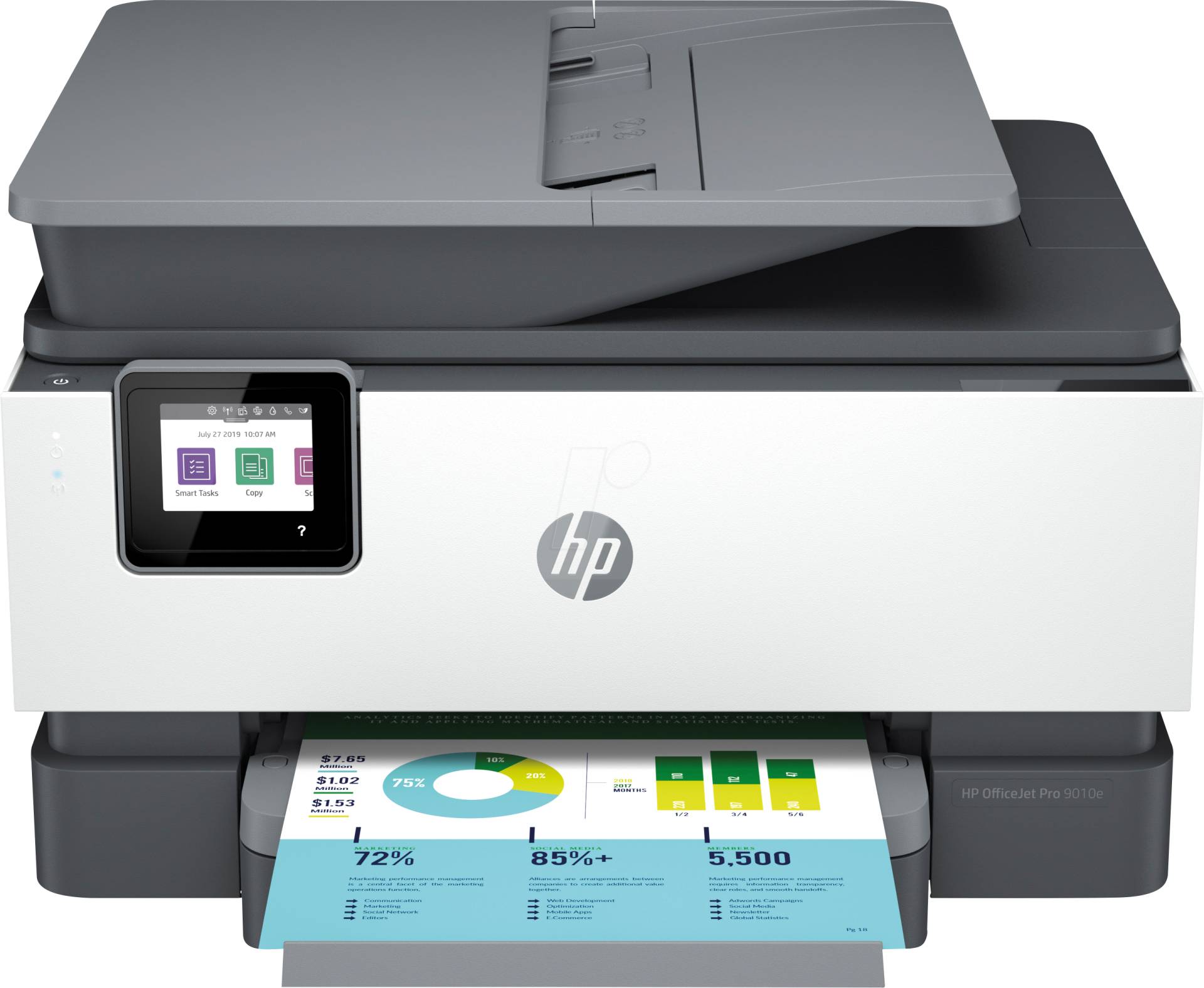 HP 257G4B - Drucker, 4in1, A4, LAN/WiFi, Duplex, ADF von Hewlett Packard