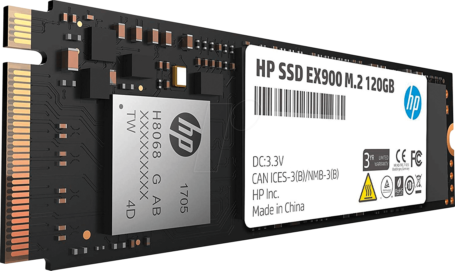 HP 2YY42AA - HP SSD EX900 M.2 120GB, M.2 NVMe HP 2YY42AA - HP SSD EX900 M.2 120GB, M.2 NVMe von Hewlett Packard