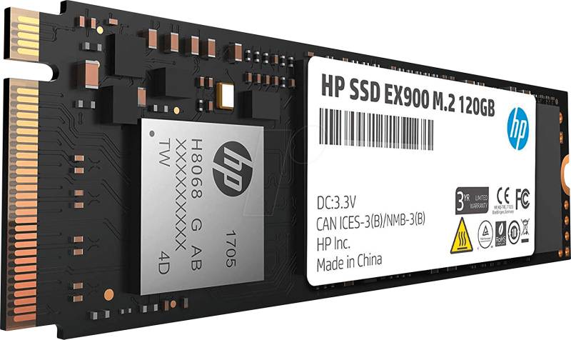 HP 2YY42AA - HP SSD EX900 M.2 120GB, M.2 NVMe von Hewlett Packard