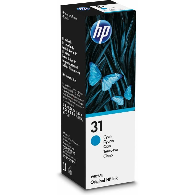 HP 31 Original Tintenflasche cyan - 1VU26AE von Hewlett Packard