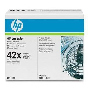 HP 42X original HC Toner schwarz - Q5942XD HP 42X original HC Toner schwarz - Q5942XD von Hewlett Packard
