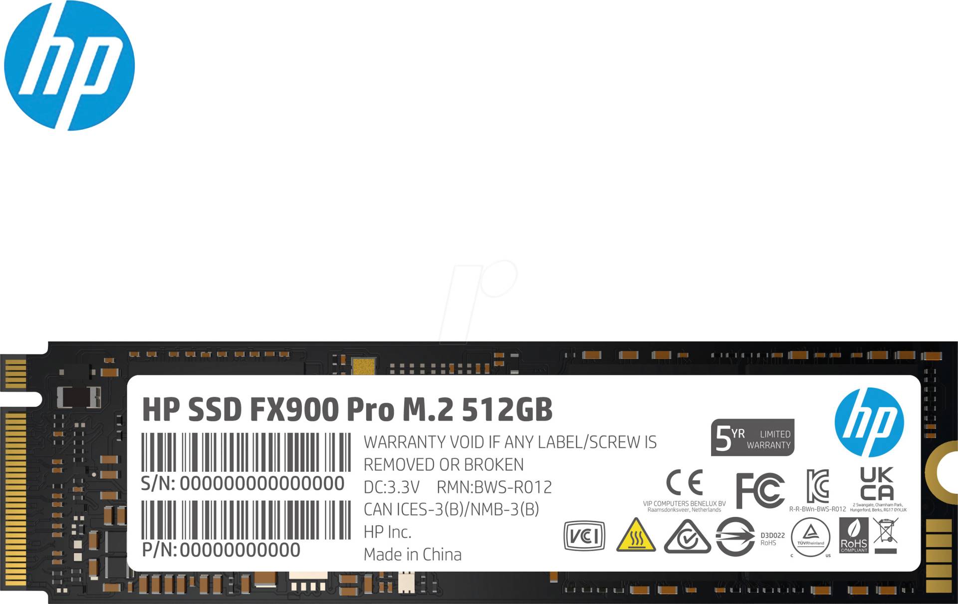 HP 4A3T9AA - HP SSD FX900 Pro M.2 SSD 512GB, NVMe HP 4A3T9AA - HP SSD FX900 Pro M.2 SSD 512GB, NVMe von Hewlett Packard