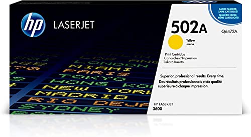 HP 502A (Q6472A) Gelb Original Toner für HP Color Laserjet 3600 von Hewlett-Packard