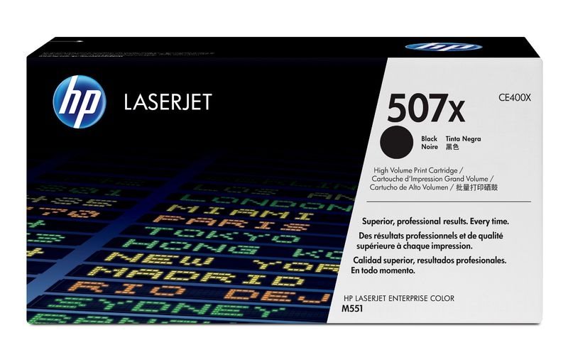 HP 507X original HC Toner schwarz - CE400X HP 507X original HC Toner schwarz - CE400X von Hewlett Packard