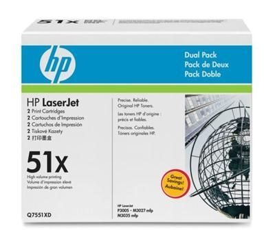 HP 51X original HC Toner schwarz - Q7551XD HP 51X original HC Toner schwarz - Q7551XD von Hewlett Packard