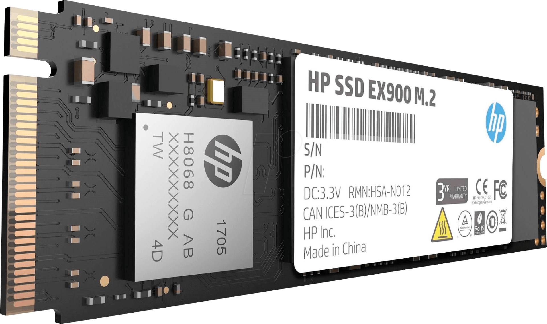 HP 5XM46AA - HP SSD EX900 M.2 1TB, M.2 NVMe HP 5XM46AA - HP SSD EX900 M.2 1TB, M.2 NVMe von Hewlett Packard