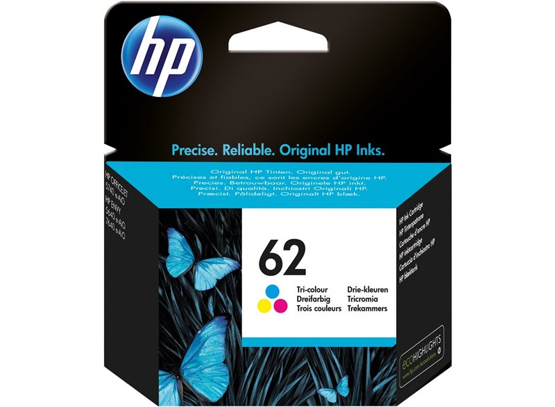 HP 62 original Tinte cyan, magenta, gelb - C2P06AE von Hewlett Packard