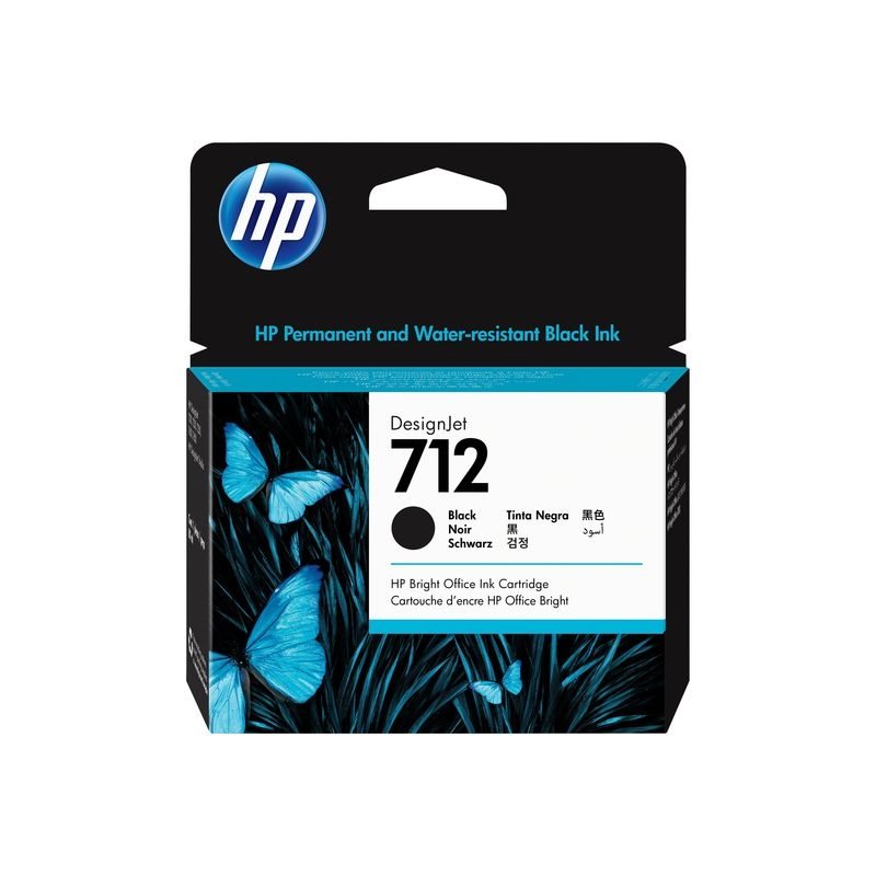 HP 712 Original HC Tinte schwarz - 3ED71A von Hewlett Packard