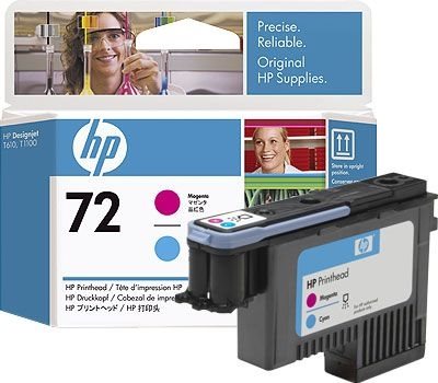 HP 72 magenta und cyan Druckkopf - C9383A von Hewlett Packard