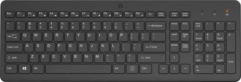 HP 805T1AA - Funk-Tastatur, USB, schwarz, Layout: DE von Hewlett Packard