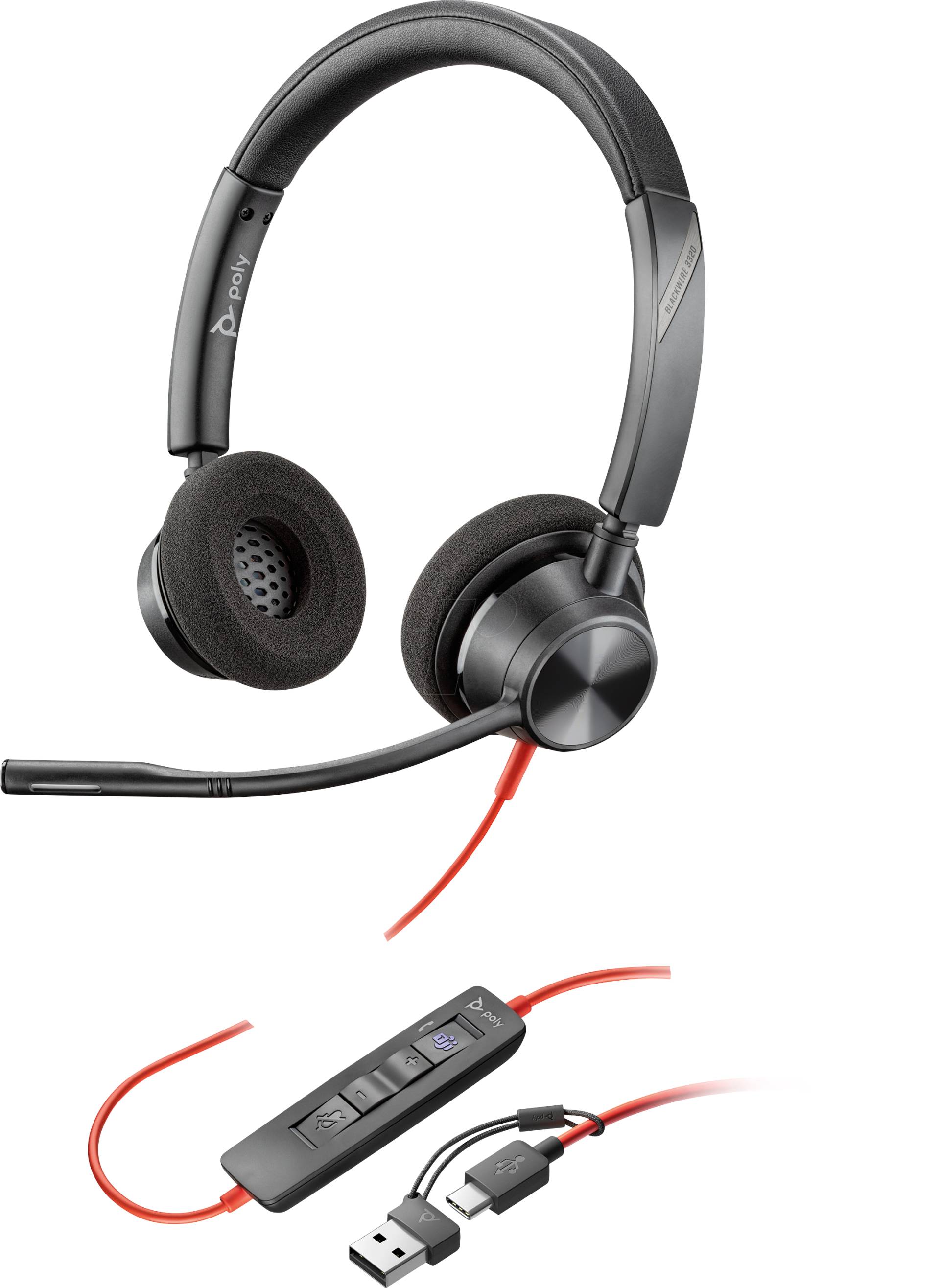 HP 8X220AA - Headset, Blackwire 3320, Stereo, Teams, USB-C +USB-C/A HP 8X220AA - Headset, Blackwire 3320, Stereo, Teams, USB-C +USB-C/A von Hewlett Packard