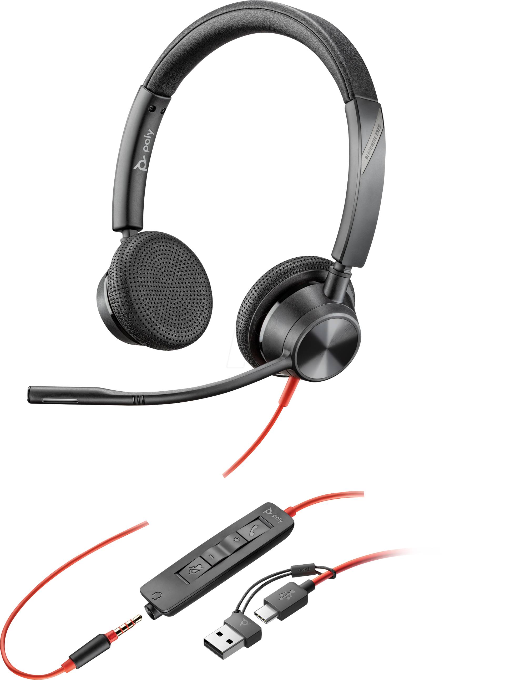 HP 8X221AA - Headset, Blackwire 3325, Stereo, USB-C +3.5MM HP 8X221AA - Headset, Blackwire 3325, Stereo, USB-C +3.5MM von Hewlett Packard