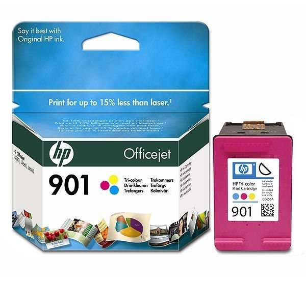 HP 901 original Tinte cyan, magenta, gelb - CC656AE von Hewlett Packard