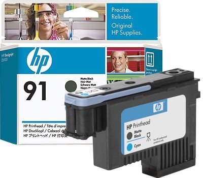 HP 91 Mattschwarz und cyan Druckkopf - C9460A von Hewlett Packard