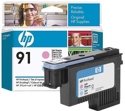 HP 91 magenta hell und cyan hell Druckkopf - C9462A von Hewlett Packard