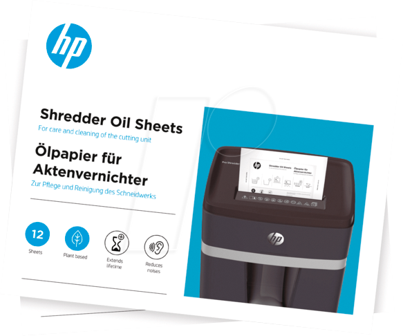 HP 9133 - Aktenvernichter, Ölpapier, 12 Blatt von Hewlett Packard