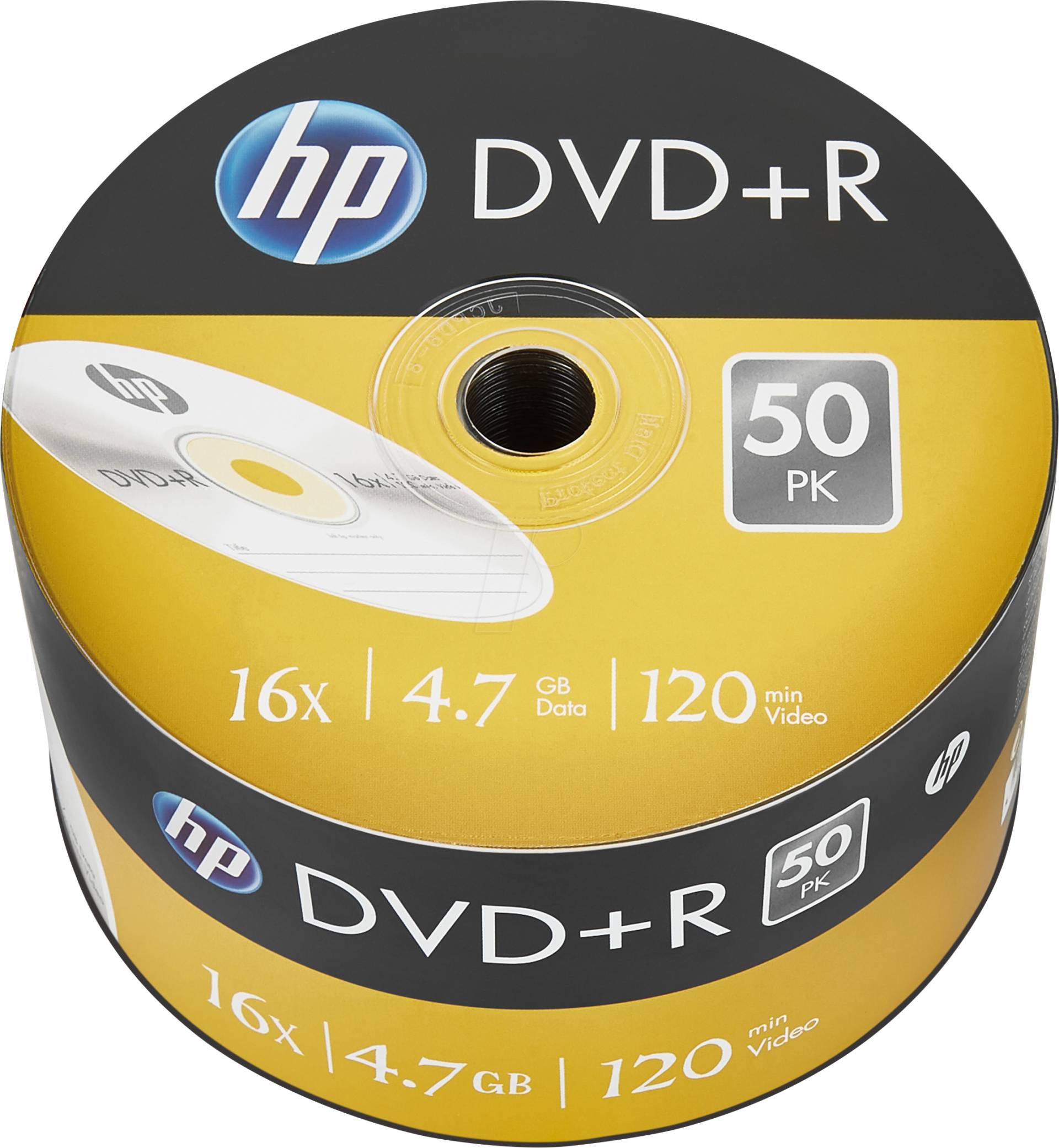 HP DRE00070 - DVD+R 4.7GB/120Min, 50-er Bulk von Hewlett Packard