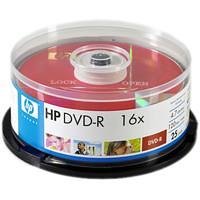 HP DVD-R 4.7GB/120Min/16x Cakebox (25 Disc) Silver Surface von Hewlett-Packard