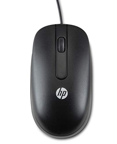HP QY778A6 Laser USB 2-Button Maus, 100 Stück, schwarz von Hewlett Packard