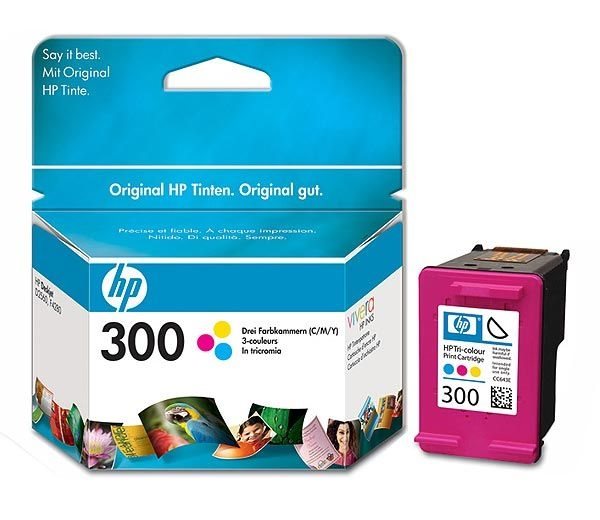 HP Tintenpatrone Nr. 300 - CC643EE - dreifarbig von Hewlett Packard