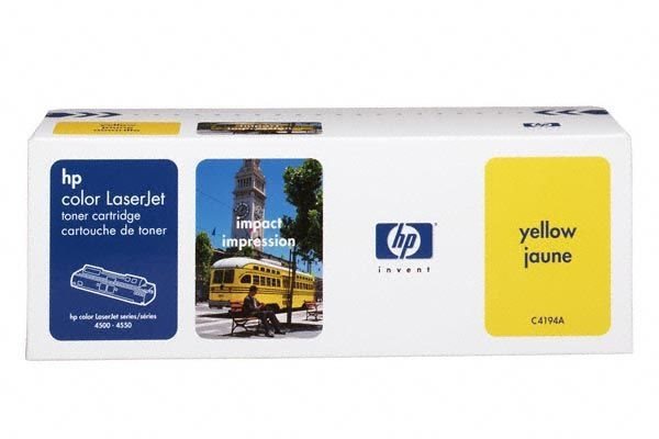 HP Toner für Color LJ4500 gelb- C4194A - von Hewlett Packard