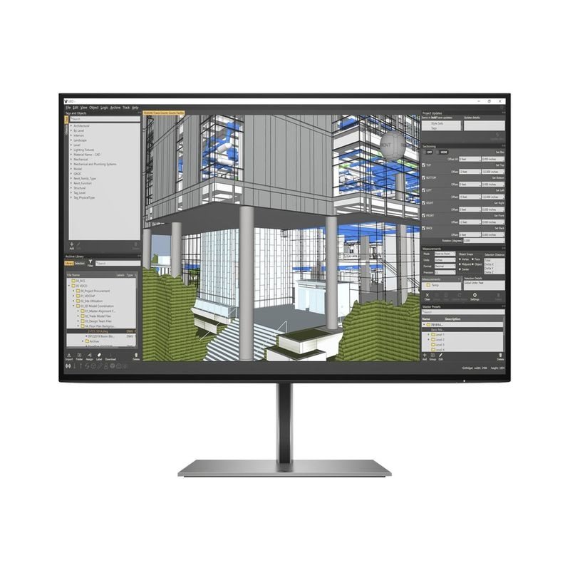 HP Z24n G3 LED-Monitor 61 cm (24") 1920x1200 WUXGA 60 Hz IPS 350 von Hewlett Packard