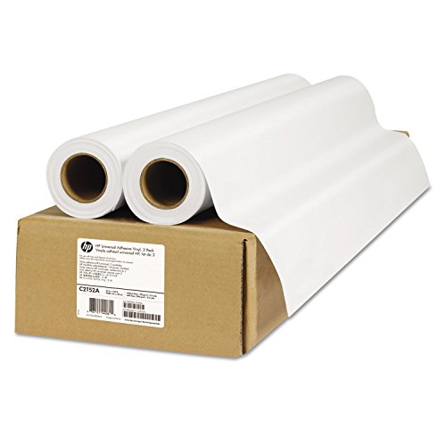 Hewlett Packard C2T52A Universal Adhesiv Vinyl, 2-Pack, 1067 mm x 20 m, 42 Zoll x 66 Fuß Hewlett Packard C2T52A Universal Adhesiv Vinyl, 2-Pack, 1067 mm x 20 m, 42 Zoll x 66 Fuß von Hewlett-Packard