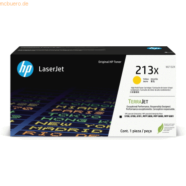 Hewlett Packard HP 213X Gelb Original LaserJet-Tonerkartusche von Hewlett Packard