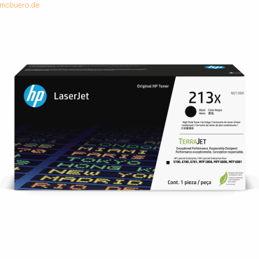 Hewlett Packard HP 213X Schwarz Original LaserJet-Tonerkartusche Hewlett Packard HP 213X Schwarz Original LaserJet-Tonerkartusche von Hewlett Packard