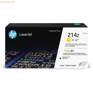 Hewlett Packard HP 214Z Gelb Orig. LaserJet Tonerkartusche, superhohe Hewlett Packard HP 214Z Gelb Orig. LaserJet Tonerkartusche, superhohe von Hewlett Packard