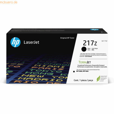 Hewlett Packard HP 217Z Schwarz Orig. LaserJet Tonerkar., superhohe Re Hewlett Packard HP 217Z Schwarz Orig. LaserJet Tonerkar., superhohe Re von Hewlett Packard