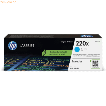 Hewlett Packard HP 220X Cyan Original LaserJet-Tonerkartusche Hewlett Packard HP 220X Cyan Original LaserJet-Tonerkartusche von Hewlett Packard