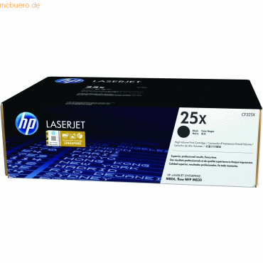 Hewlett Packard HP 25X Schwarz Original LaserJet Tonerkartusche Hewlett Packard HP 25X Schwarz Original LaserJet Tonerkartusche von Hewlett Packard