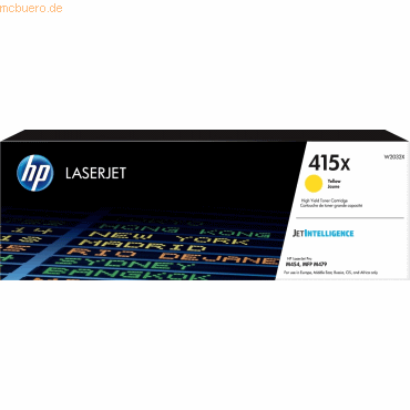 Hewlett Packard HP 415X Gelb Original LaserJet Tonerkartusche Hewlett Packard HP 415X Gelb Original LaserJet Tonerkartusche von Hewlett Packard