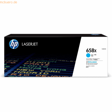 Hewlett Packard HP 658X Cyan Original LaserJet Tonerkartusche Hewlett Packard HP 658X Cyan Original LaserJet Tonerkartusche von Hewlett Packard