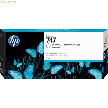 Hewlett Packard HP 747 Glanz Enhancer DesignJet Tintenpatrone, 300 ml Hewlett Packard HP 747 Glanz Enhancer DesignJet Tintenpatrone, 300 ml von Hewlett Packard